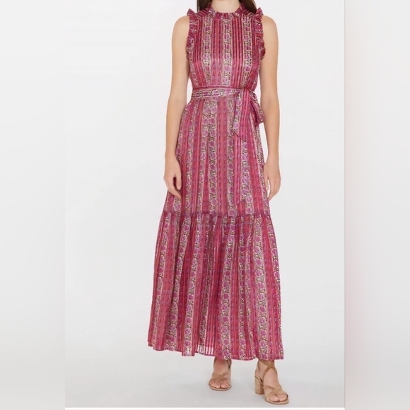 Marie Oliver Dresses & Skirts - NEW MARIE OLIVER Alice Dress in Lychee Stripe Size L